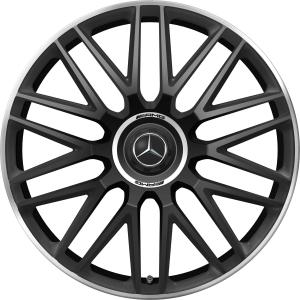 AMG 10 Spoke [232-21] Matt Black with High Sheen Rim Edge (Forged) Alloy Wheel - Sizes 21in