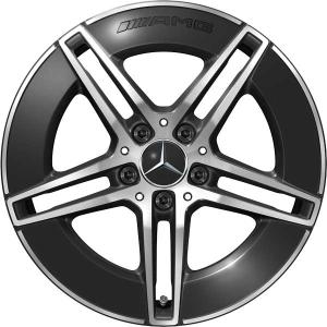 AMG 5 Double Spoke [236-18] Gloss Back with High Sheen Alloy Wheel - Sizes 18in