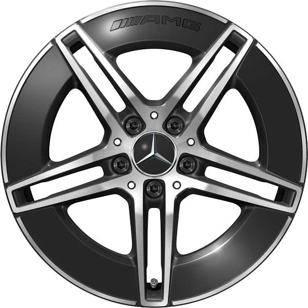 AMG 5 Double Spoke [236-18] Gloss Back with High Sheen Alloy Wheel Product Image #1