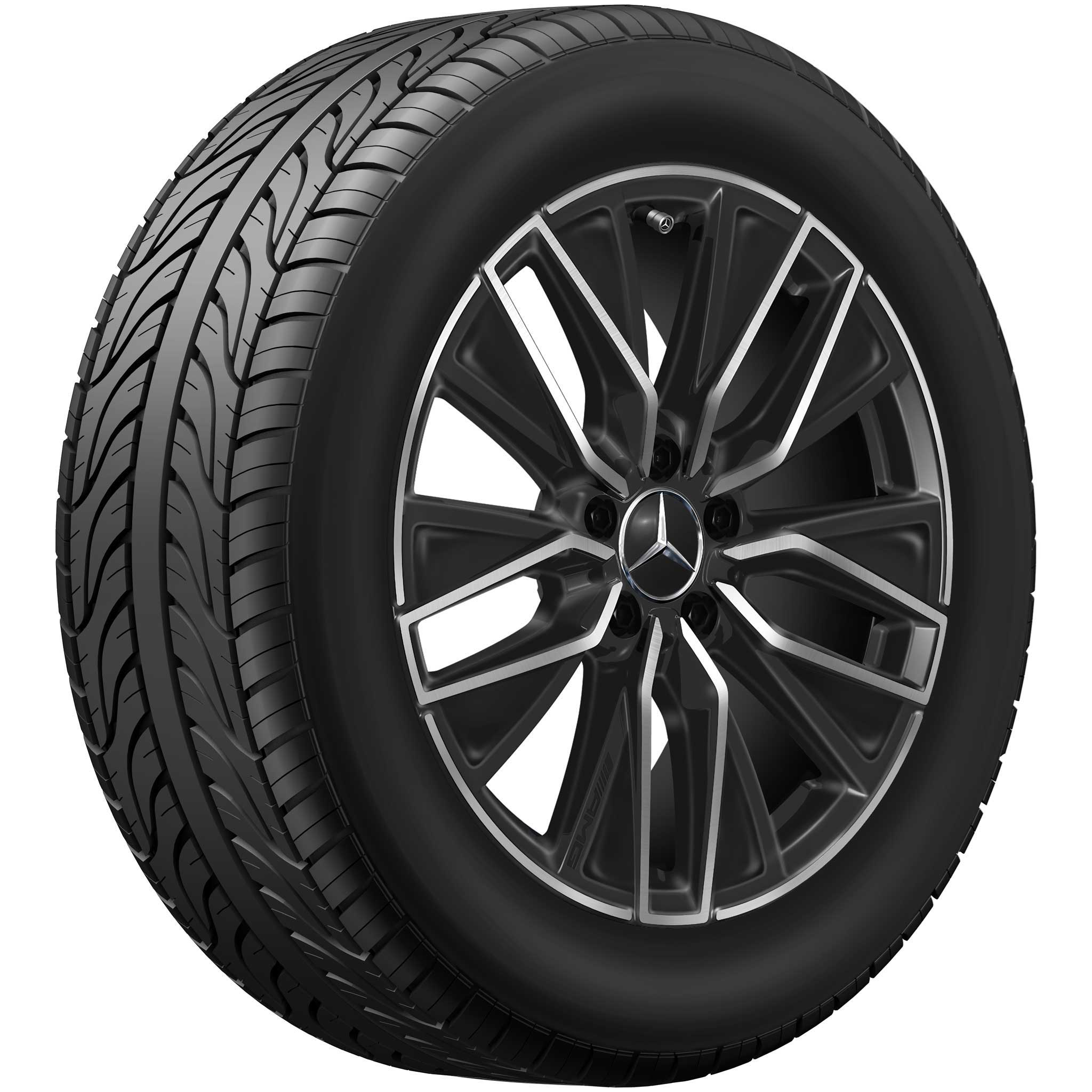 AMG 5 Double Spoke [243-18] Gloss Back with High Sheen Alloy Wheel Product Image #2