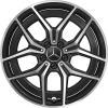 AMG 5 Double Spoke [243-19] Gloss Back with High Sheen Wheel Img 1