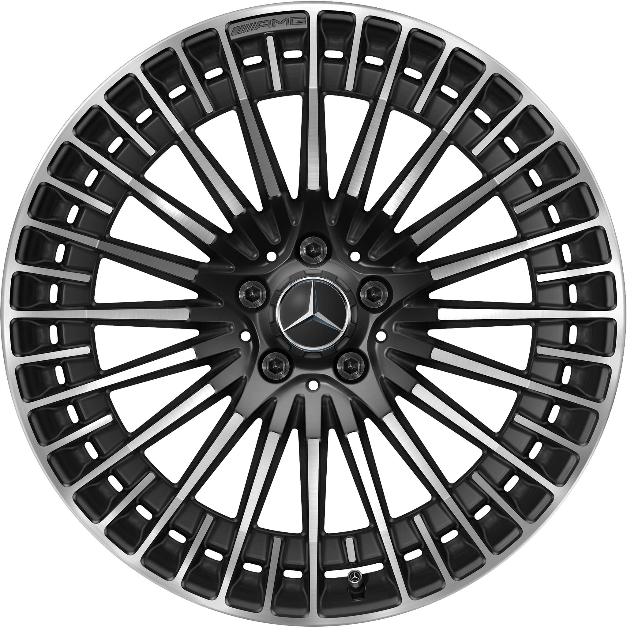AMG Multispoke [243-20] Gloss Back with High Sheen Alloy Wheel Product Image #1
