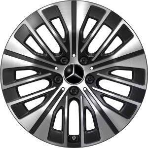 18" Mercedes Multispoke [243-18] Gloss Back with High Sheen alloy wheel