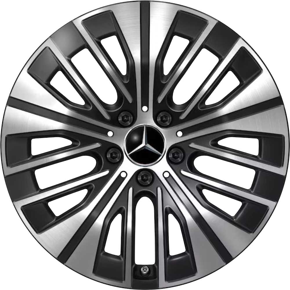 Mercedes Multispoke [243-18] Gloss Back with High Sheen Alloy Wheel Product Image #1