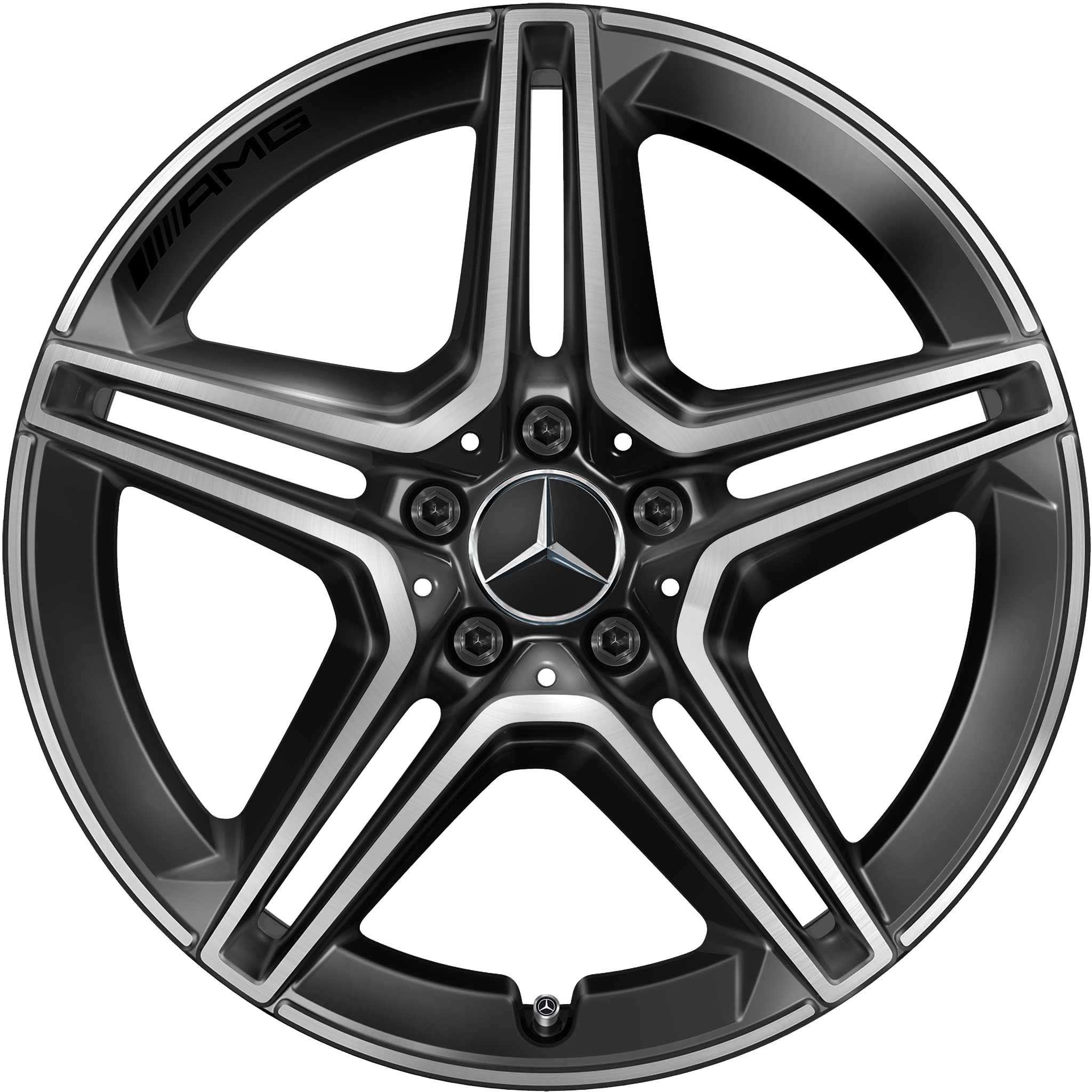 AMG 5 Double Spoke [247-19] Gloss Black with High Sheen Alloy Wheel Product Image #1