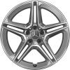 AMG 5 Double Spoke [247-19] Tantalite Grey with High Sheen Wheel Img 1