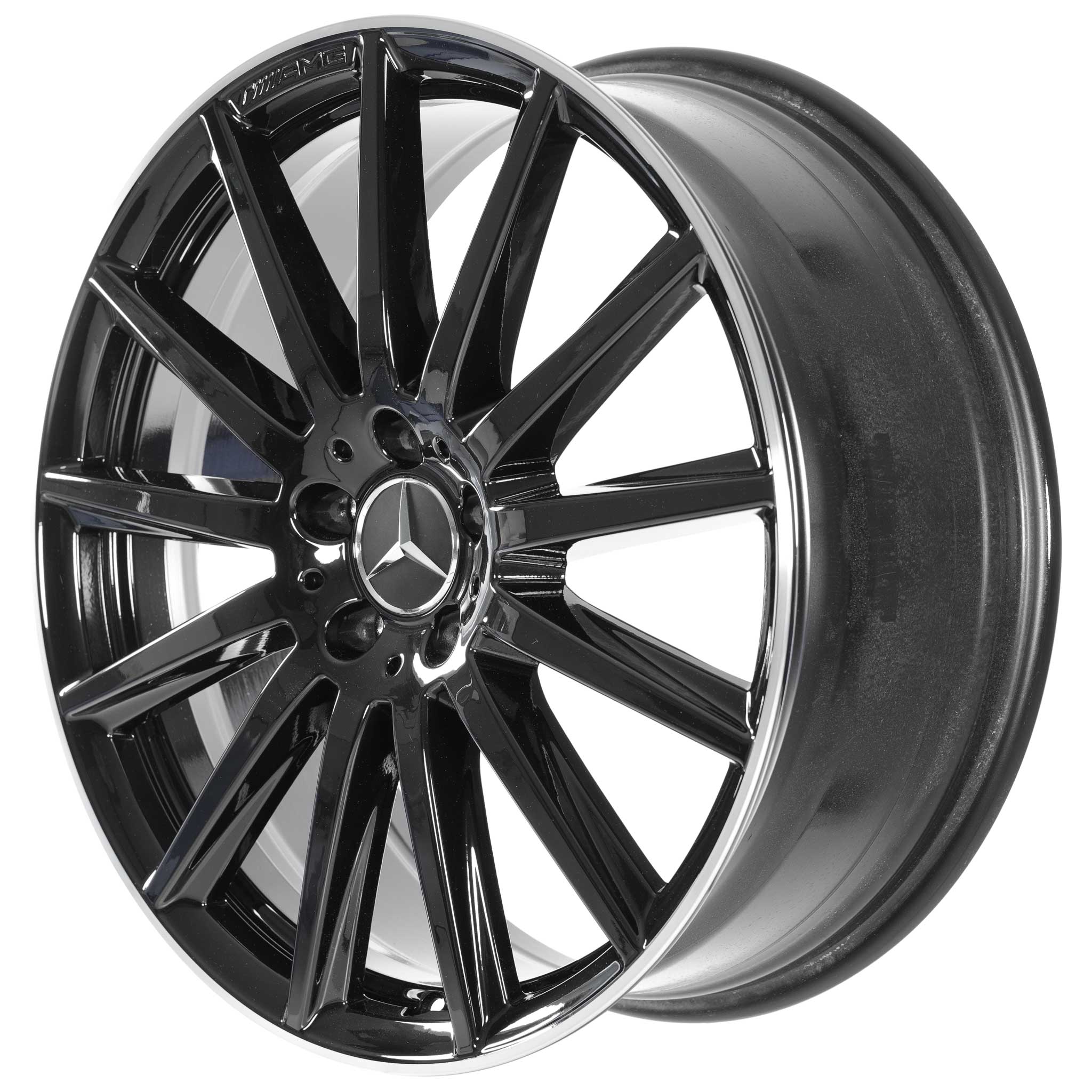 AMG Multispoke [247-20] Gloss Black with High Sheen Rim Edge Alloy Wheel Product Image #2