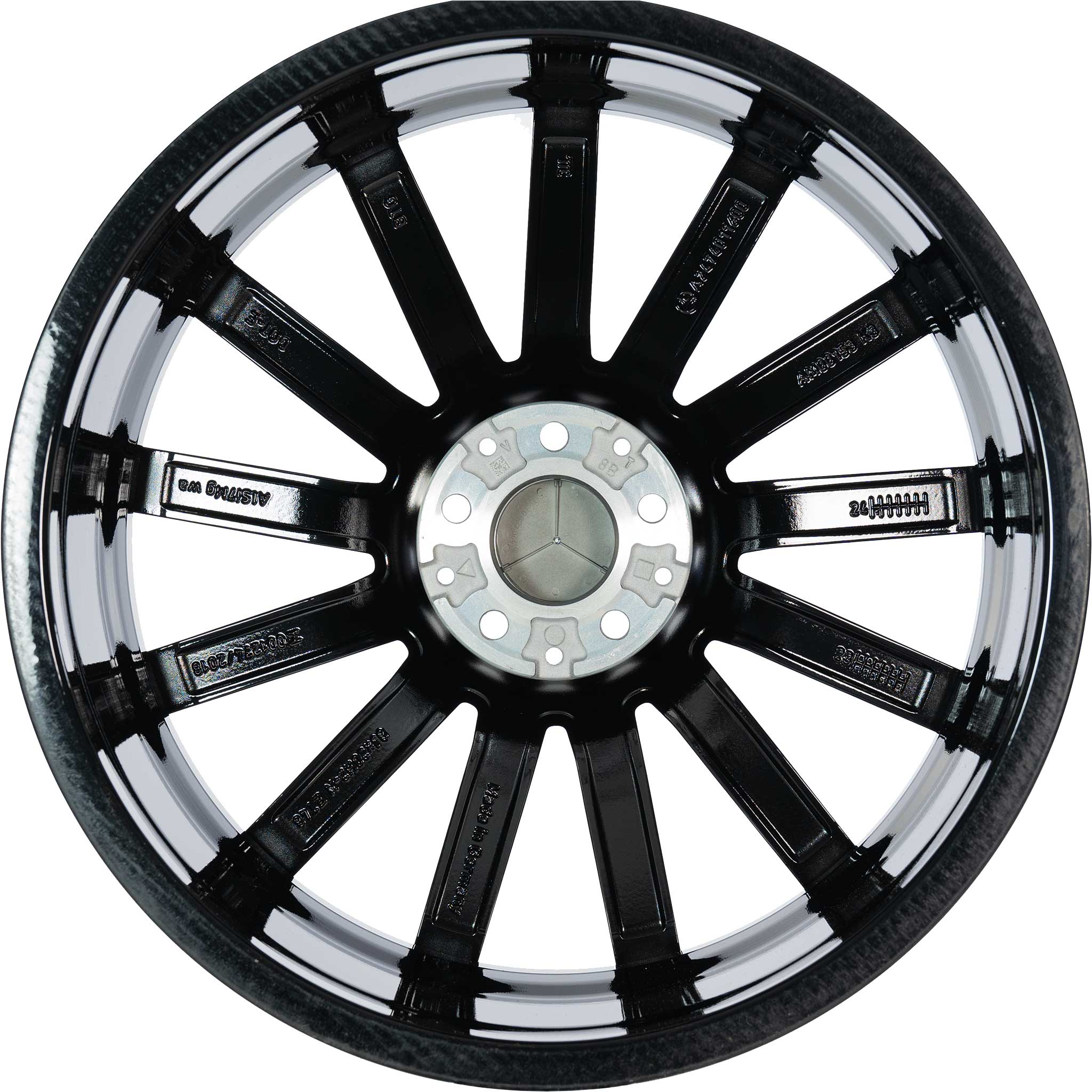 AMG Multispoke [247-20] Gloss Black with High Sheen Rim Edge Alloy Wheel Product Image #3