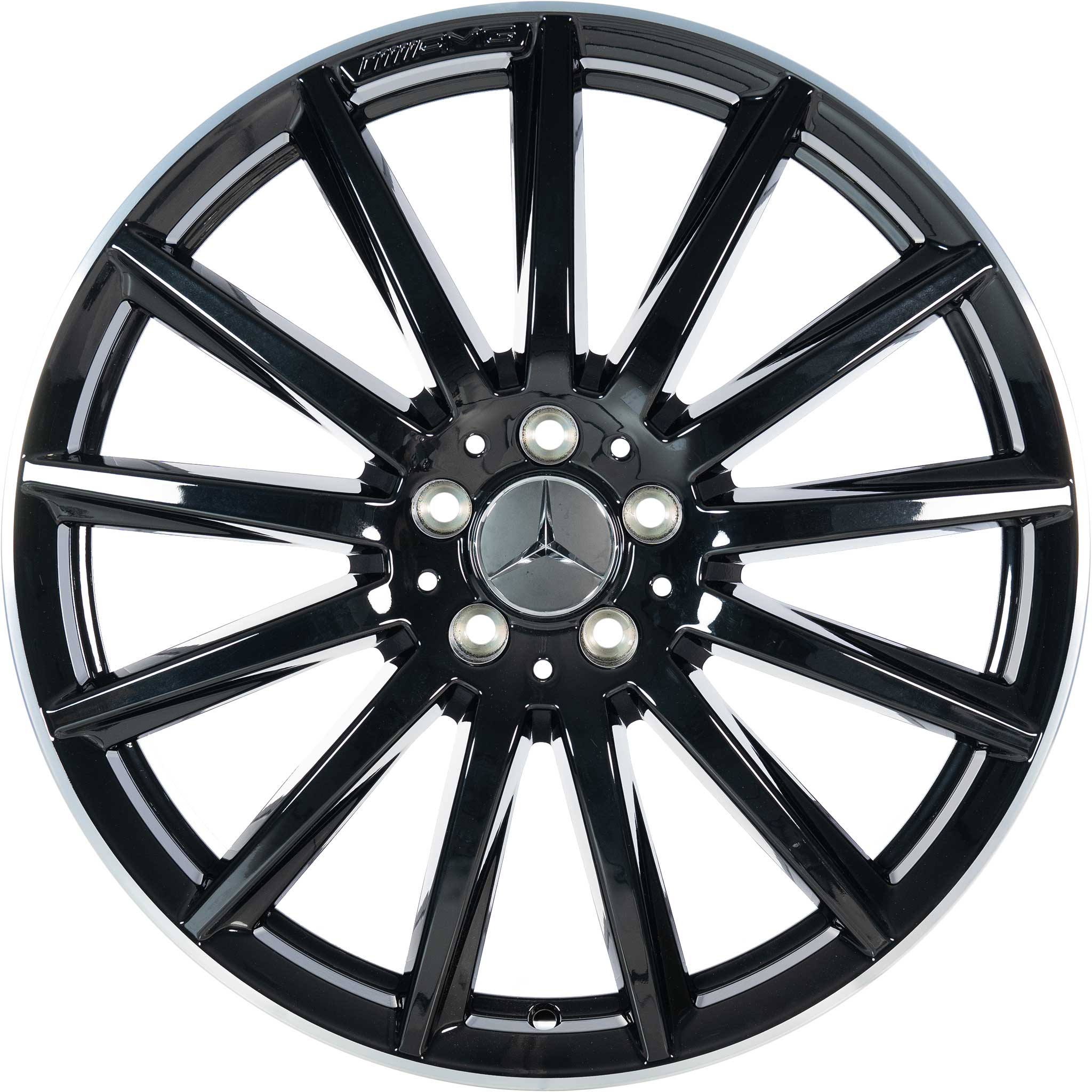 AMG Multispoke [247-20] Gloss Black with High Sheen Rim Edge Alloy Wheel Product Image #1