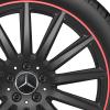 AMG Multispoke [247-20] Gloss Black with Ember Red Rim Edge Wheel Img 2