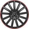 AMG Multispoke [247-20] Gloss Black with Ember Red Rim Edge Wheel Img 1