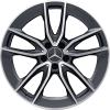 AMG 5 Double Spoke [247-19] Tantalite Grey with High Sheen Wheel Img 1