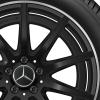AMG 10 Spoke [247-19] Matt Black with High Sheen Rim Edge Wheel Img 2