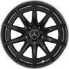 AMG 10 Spoke [247-19] Matt Black with High Sheen Rim Edge Wheel Img 1