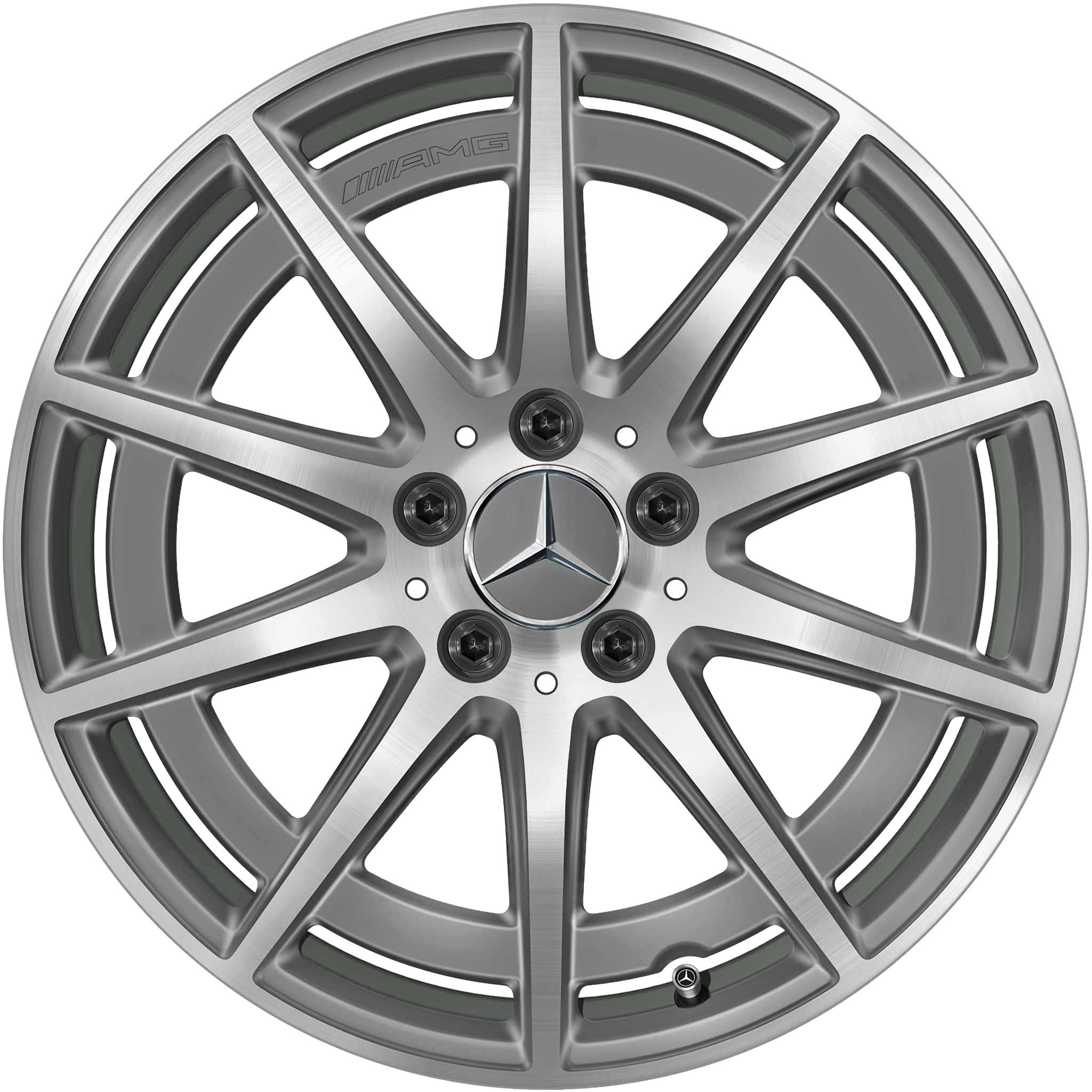 AMG 10 Spoke [247-19] Tantalite Grey with High Sheen Alloy Wheel Product Image #1