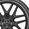 AMG Cross Spoke [247-21] Matt Black with High Sheen Rim Edge Wheel Img 2