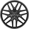 AMG Cross Spoke [247-21] Matt Black with High Sheen Rim Edge Wheel Img 1