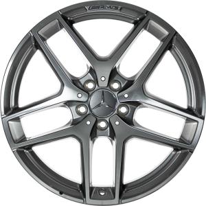 AMG 5 Twin Spoke [253-19] Himalaya Grey with High Sheen Alloy Wheel - Sizes 19in