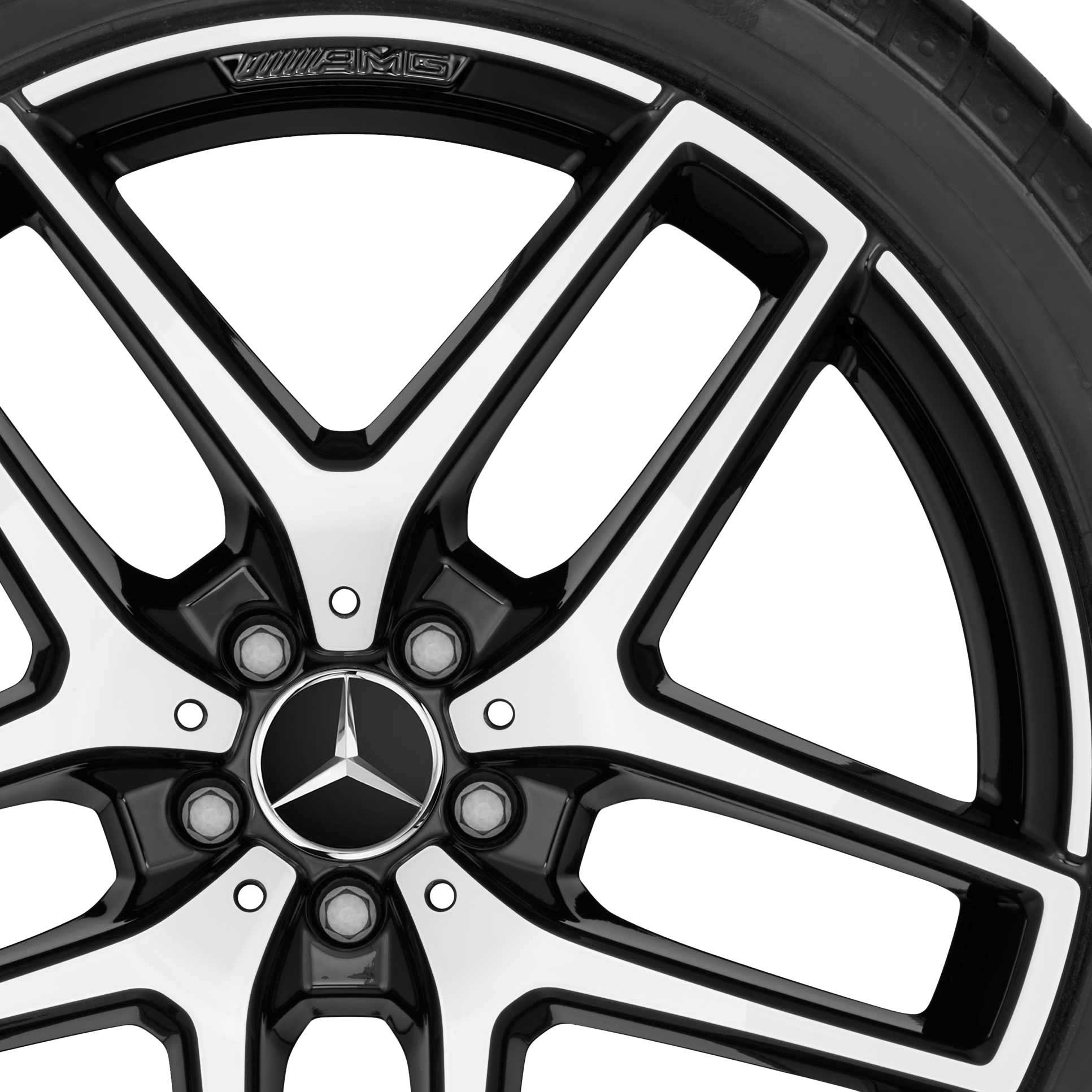 AMG 5 Twin Spoke [253-19] Gloss Black with High Sheen Alloy Wheel Product Image #2