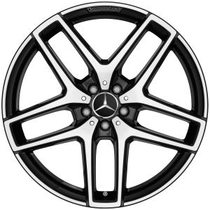 AMG 5 Twin Spoke [253-19] Gloss Black with High Sheen Alloy Wheel - Sizes 19in