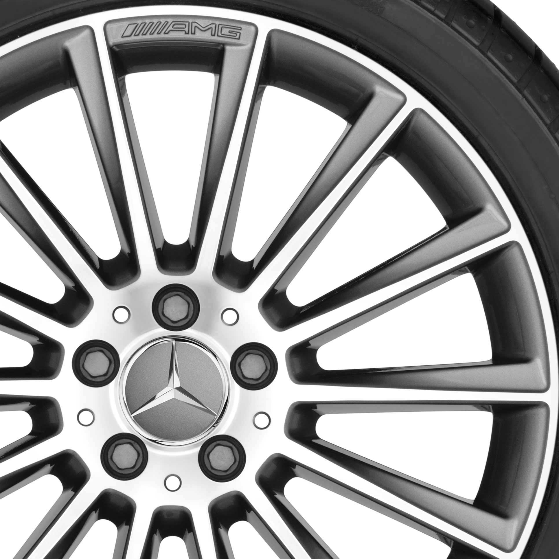 AMG Multispoke [253-20] Himalaya Grey with High Sheen Alloy Wheel Product Image #2