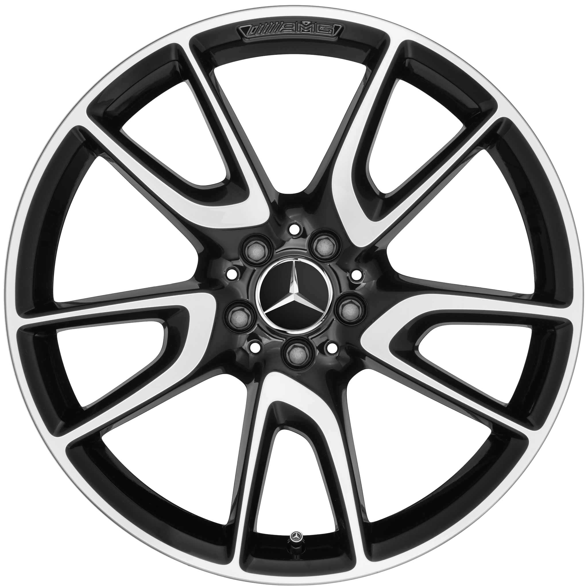 AMG 5 Twin Spoke [253-21] Gloss Black with High Sheen Alloy Wheel Product Image #1