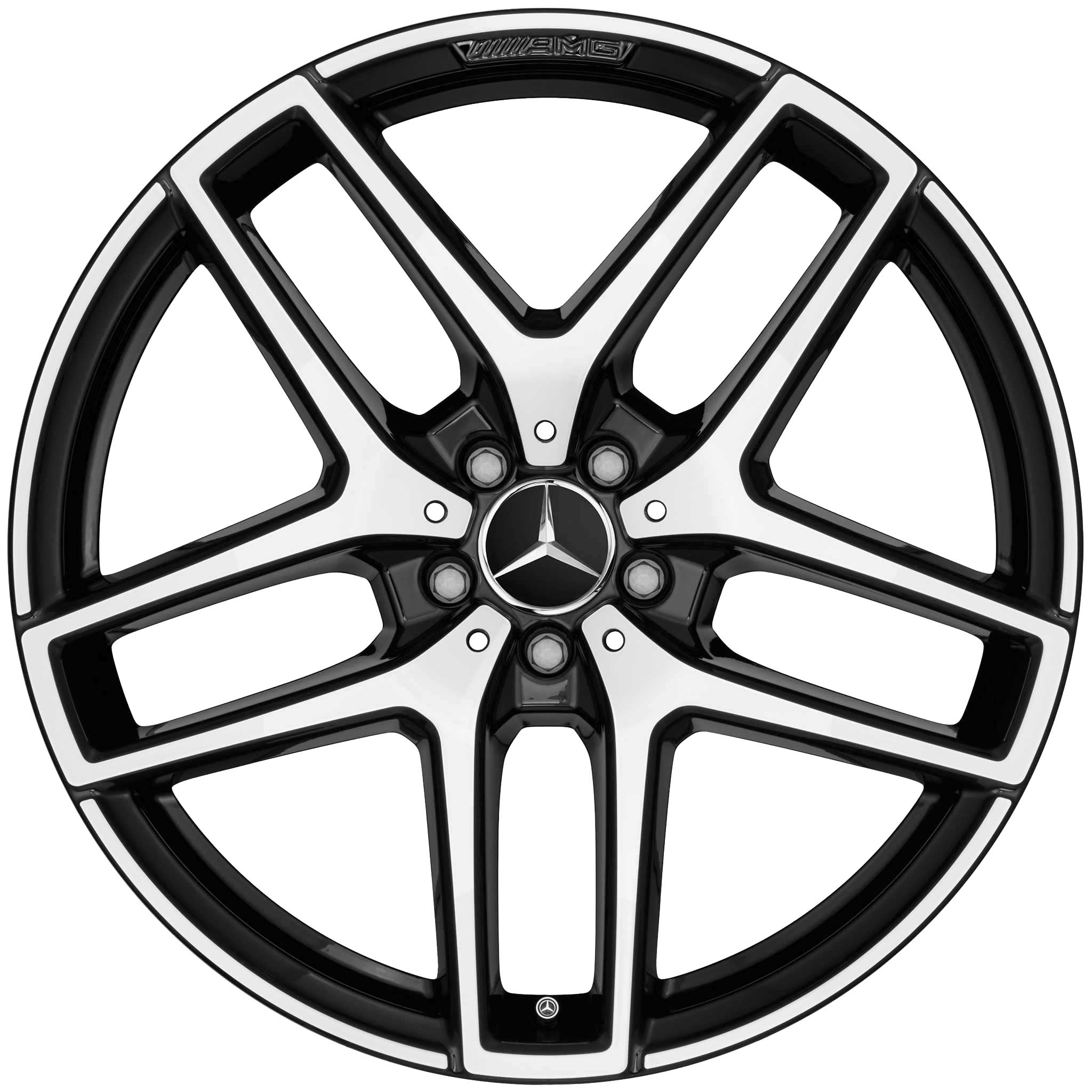AMG 5 Twin Spoke [253-19] Gloss Black with High Sheen Alloy Wheel Product Image #1
