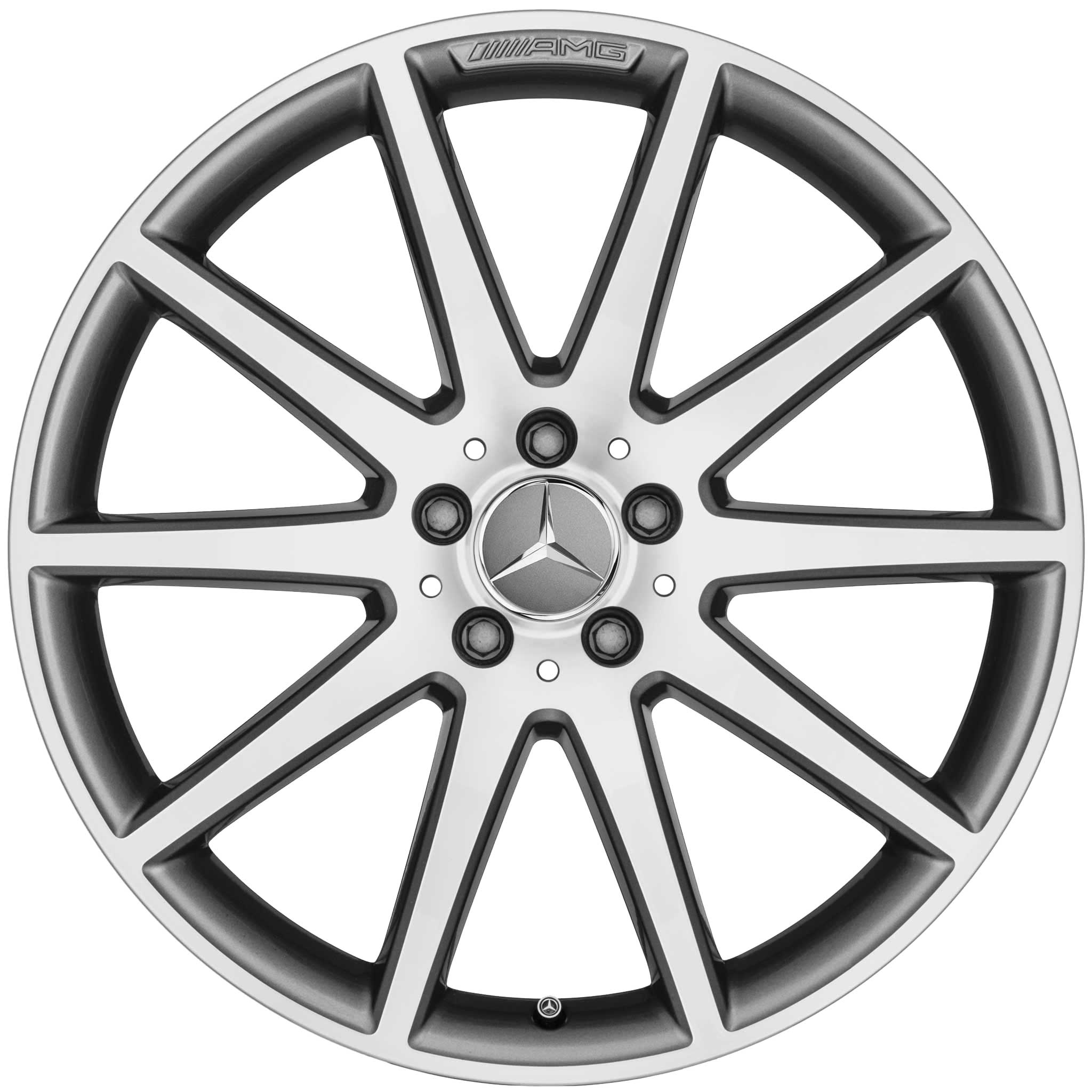 AMG 10 Spoke [253-19] Himalaya Grey with High Sheen Alloy Wheel Product Image #1