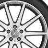 AMG 10 Spoke [253-19] Himalaya Grey with High Sheen Wheel Img 2