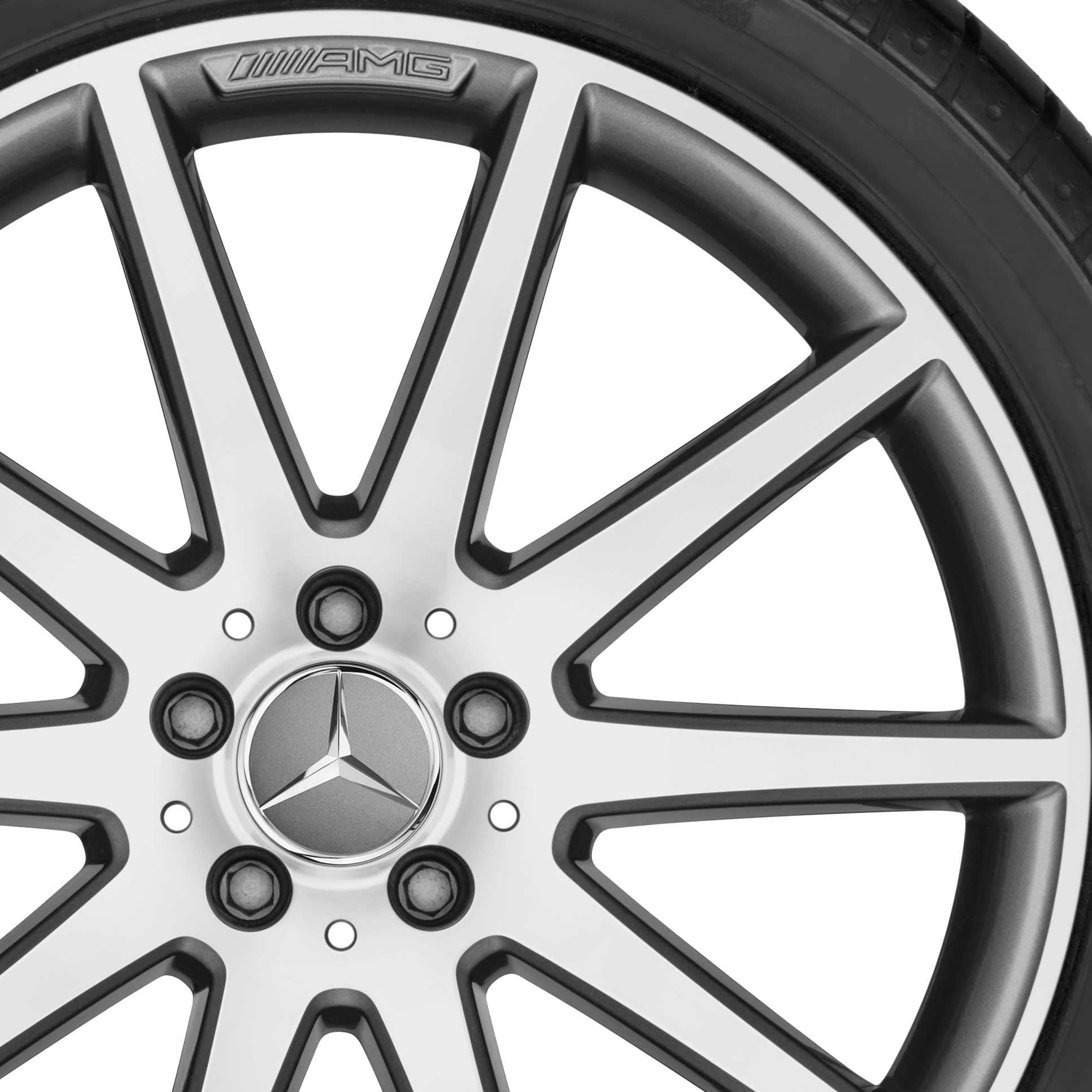 AMG 10 Spoke [253-19] Himalaya Grey with High Sheen Alloy Wheel Product Image #2