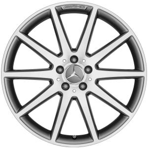 19" AMG 10 Spoke [253-19] Himalaya Grey with High Sheen alloy wheel