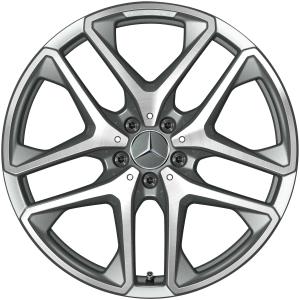 AMG 5 Twin Spoke [253-20] Himalaya Grey with High Sheen Alloy Wheel - Sizes 20in