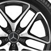 AMG 5 Twin Spoke [253-20] Matt Black with High Sheen Wheel Img 2