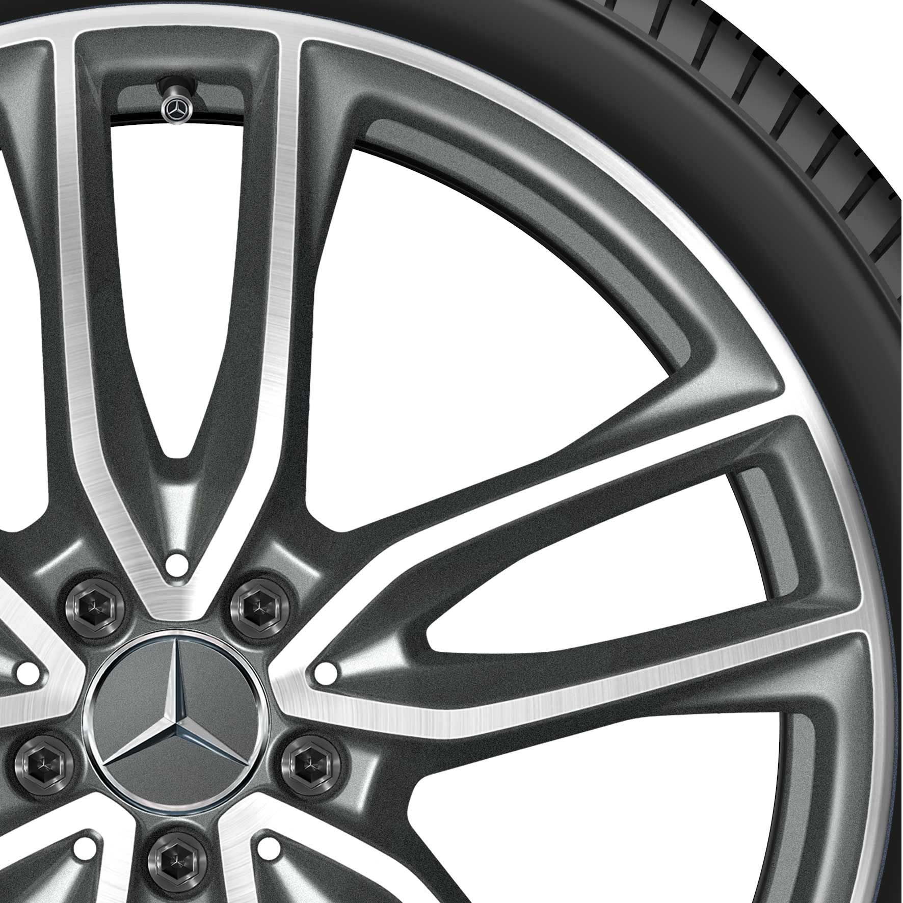 AMG 5 Twin Spoke [253-21] Himalaya Grey with High Sheen Alloy Wheel Product Image #2
