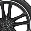 AMG 5 Twin Spoke [253-21] Matt Black with High Sheen Rim Edge Wheel Img 2