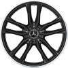 AMG 5 Twin Spoke [253-21] Matt Black with High Sheen Rim Edge Wheel Img 1