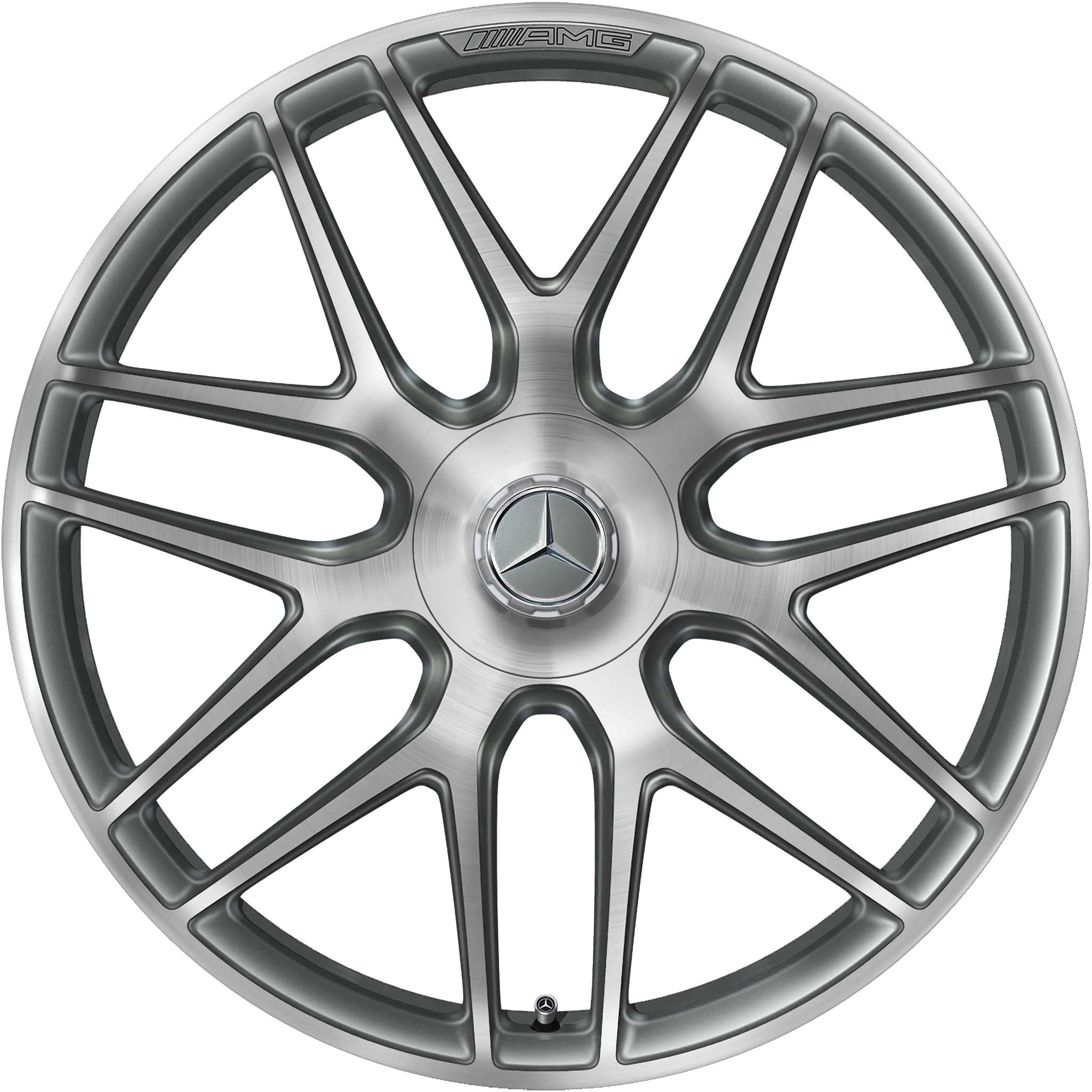 AMG Cross Spoke [253-21] Himalaya Grey with High Sheen (Forged) Alloy Wheel Product Image #1
