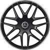 AMG Cross Spoke [253-21] Matt Black with High Sheen Rim Edge (Forged) Wheel Img 1