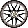 AMG Cross Spoke [253-21] Matt Black with Yellow Rim Edge (Forged) Wheel Img 5