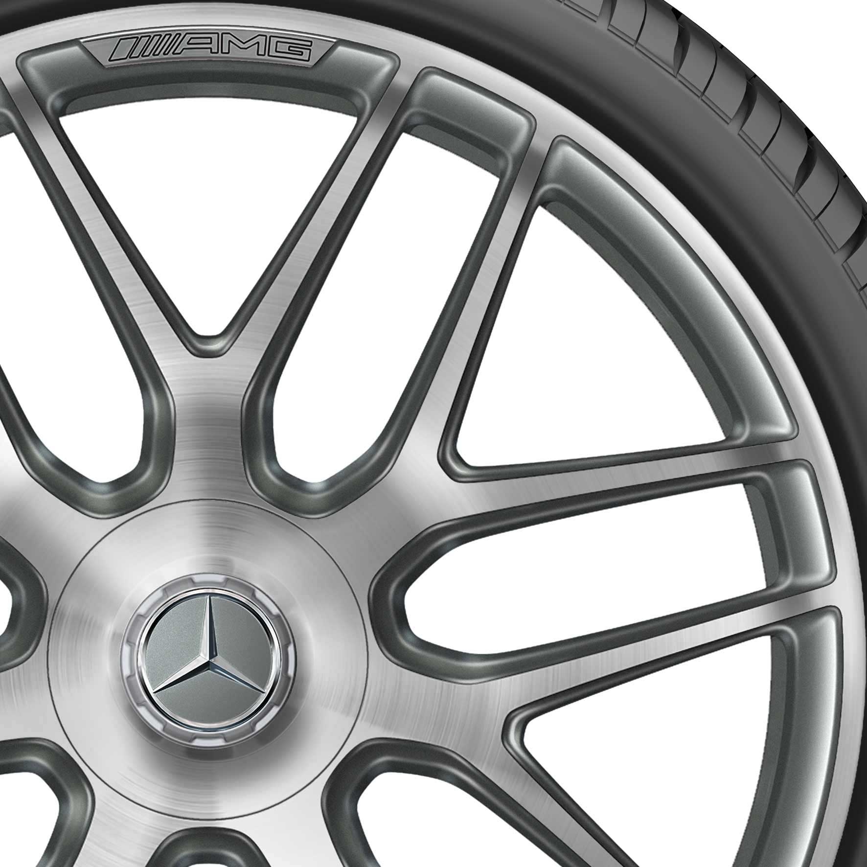 AMG Cross Spoke [253-21] Himalaya Grey with High Sheen (Forged) Alloy Wheel Product Image #2