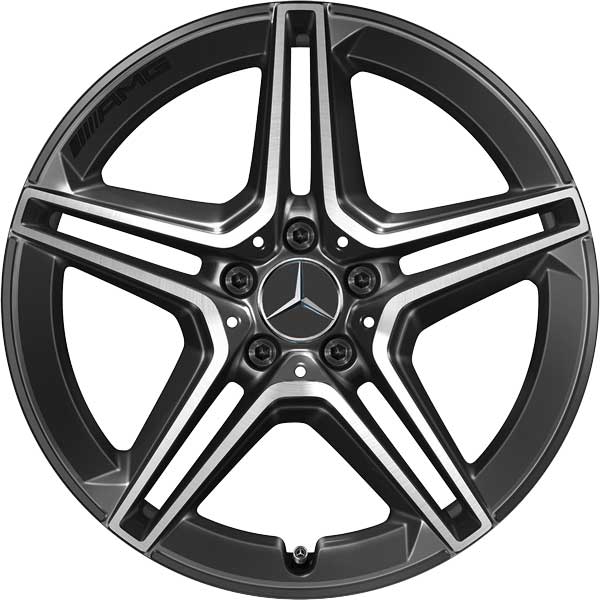 AMG 5 Twin Spoke [253-19] Gloss Back with High Sheen Alloy Wheel Product Image #1