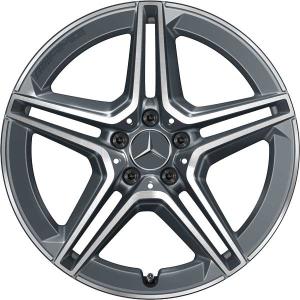 AMG 5 Twin Spoke [253-19] Tantalite Grey with High Sheen Alloy Wheel - Sizes 19in