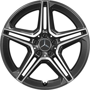 AMG 5 Twin Spoke [253-19] Gloss Back with High Sheen Alloy Wheel - Sizes 19in