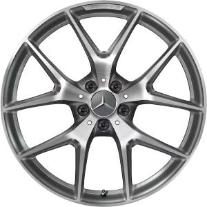 AMG 5 Double Spoke [253-20] Himalaya Grey with High Sheen Alloy Wheel - Sizes 20in