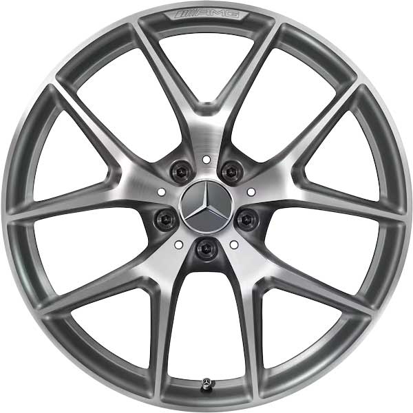 AMG 5 Double Spoke [253-20] Himalaya Grey with High Sheen Alloy Wheel Product Image #1