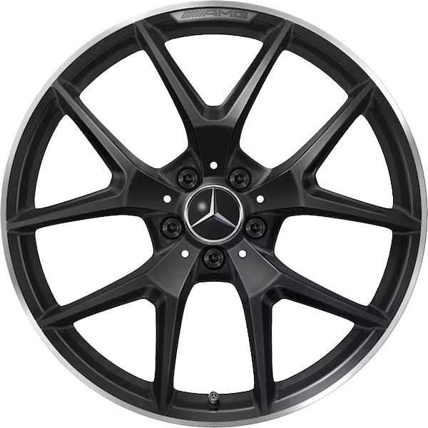 AMG 5 Double Spoke [253-20] Gloss Black with High Sheen Rim Edge Alloy Wheel Product Image #1