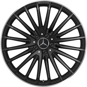 AMG Multispoke [253-21] Matt Black with High Sheen Rim Edge Alloy Wheel - Sizes 21in