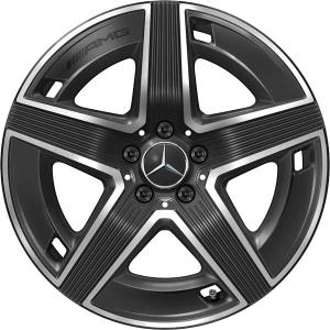 AMG 5 Spoke [254-19] Gloss Back with High Sheen Alloy Wheel - Sizes 19in