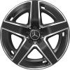AMG 5 Spoke [254-19] Gloss Back with High Sheen Wheel Img 1