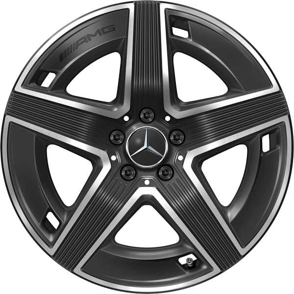 AMG 5 Spoke [254-19] Gloss Back with High Sheen Alloy Wheel Product Image #1